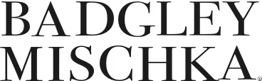 Badgley Mischka Eyewear - McMillin Eyecare The Badgley Mischka logo in a refined serif font, representing high-end fashion eyewear. - McMillin Eyecare